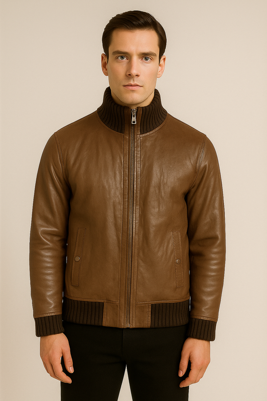 Mens 100% Leather Jacket